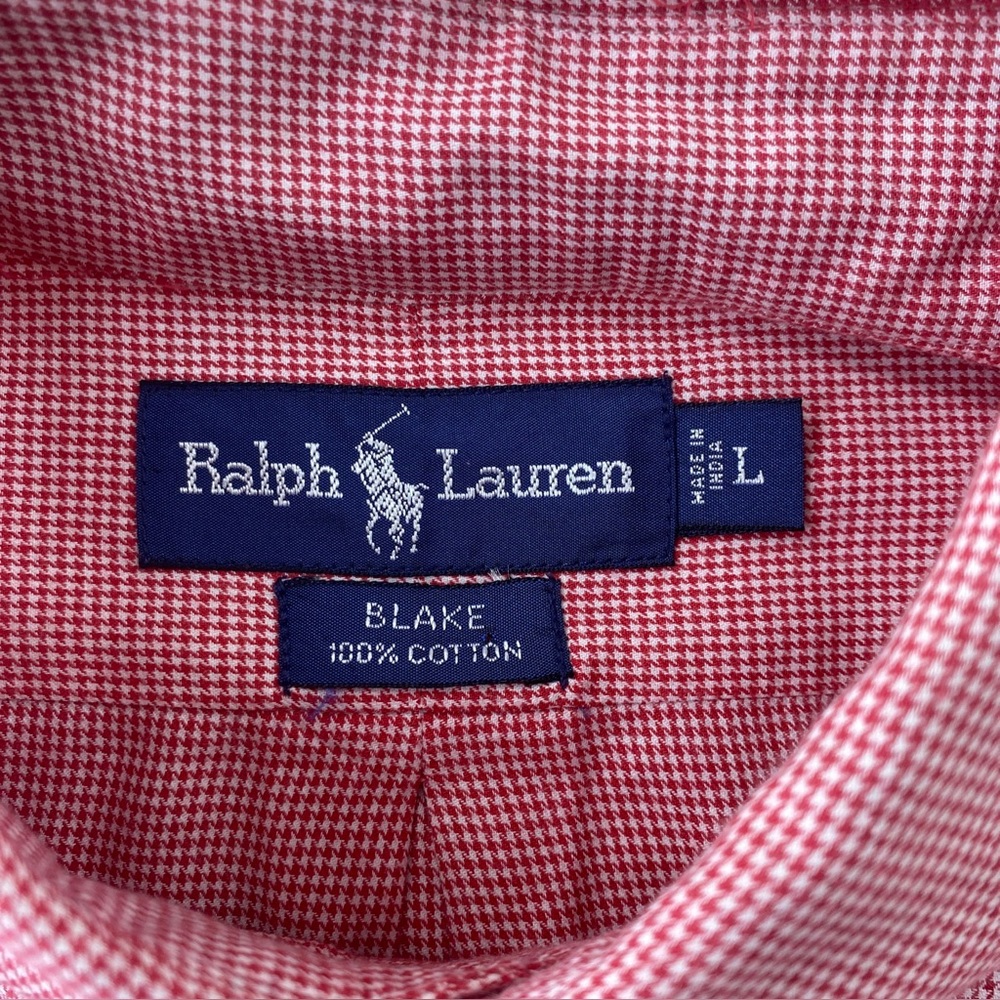Ralph Lauren‎ Houndstooth Blake
Pony Button Up Long Sleeve Shirt
Large - Picture 7 of 8